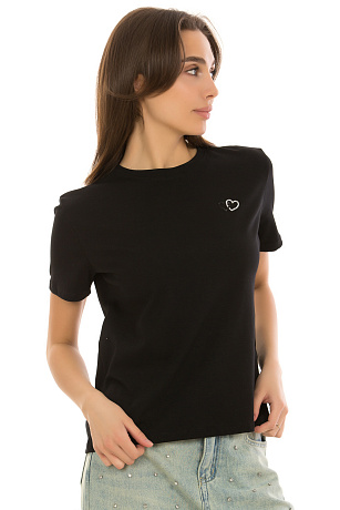 CHEERDUCK/2C19 P627 ЧЕРНЫЙ Футболка женская CHEERDUCK цвет Черный
