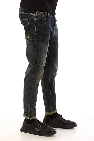 CHEERDUCK/4070 70716 СИНИЙ Джинсы мужские CHEERDUCK цвет Синий