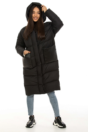 BALDININI A2B445POLP0002 BLACK Пуховик женский BALDININI цвет Черный