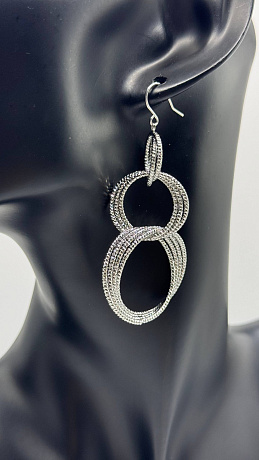 Серьги BELLABOA цвет Серебристый
