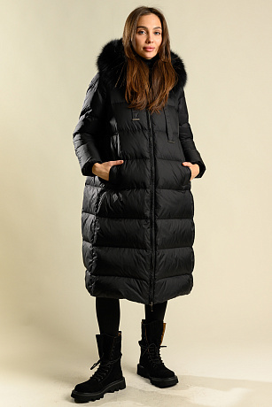 BELLABOA 114 BLACK Пуховик женский BELLABOA цвет Черный