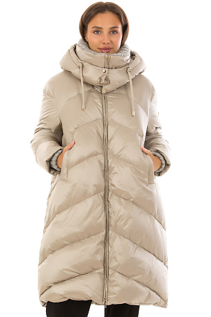 BALDININI A5B052XXCOFF9035 Пуховик женский BALDININI цвет Серый