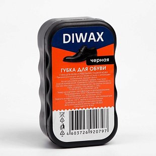 DIWAX Губка д/обуви ЧЕРНАЯ DIWAX цвет 