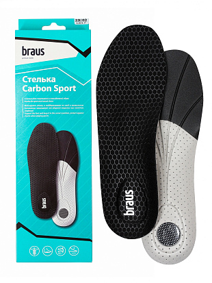 BRAUS Стельки CARBON SPORT р.37-38 BRAUS цвет 