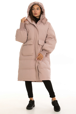 CHEERDUCK/2030 9513 РОЗОВЫЙ Пуховик женский CHEERDUCK цвет Розовый