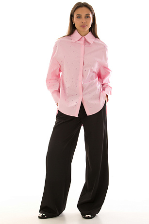 CHEERDUCK/MK 2519 РОЗОВЫЙ Рубашка женская CHEERDUCK цвет Розовый