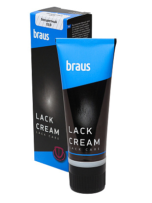 BRAUS Крем для лаковой кожи в тубе 75мл БЕСЦВЕТНЫЙ BRAUS цвет 