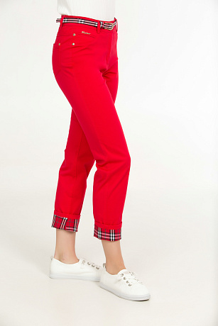 CHEER&DUCK/3076 0685-22121 КРАСН. Брюки женские CHEERDUCK цвет Красный