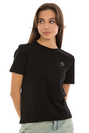 CHEERDUCK/2C19 P627 ЧЕРНЫЙ Футболка женская CHEERDUCK цвет Черный