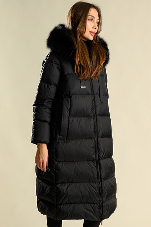 BELLABOA 114 BLACK Пуховик женский BELLABOA цвет Черный