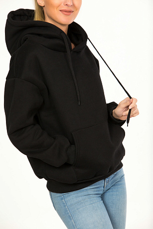 YY.SHOP 8580 ЧЕРН. Худи женское CHEERDUCK цвет Черный