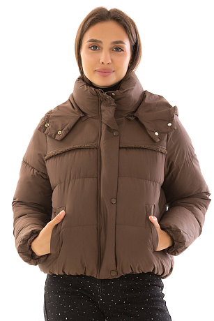 CHEERDUCK/2C22 A925 КОРИЧНЕВЫЙ Куртка женская CHEERDUCK цвет Коричневый