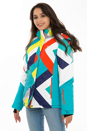 CHEER&DUCK/3055 62010 ГОЛУБ. Куртка горнолыжная женская CHEERDUCK цвет Голубой