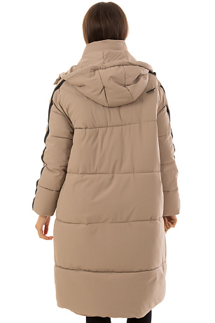 CHEERDUCK/2030 9123 БЕЖЕВЫЙ Пуховик женский CHEERDUCK цвет Бежевый