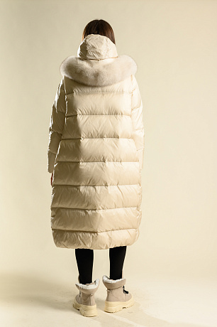 BELLABOA 119 BEIGE Пуховик женский BELLABOA цвет Бежевый