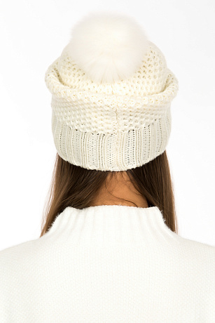 BALDININI 121519 BIANCO Шапка женская BALDININI цвет Белый