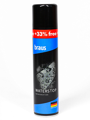 BRAUS Пропитка водоотталкивающая WATERSTOP 400мл BRAUS цвет 