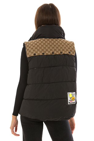 CHEERDUCK/2C22 6515 ЧЕРНЫЙ Жилет женский CHEERDUCK цвет Черный