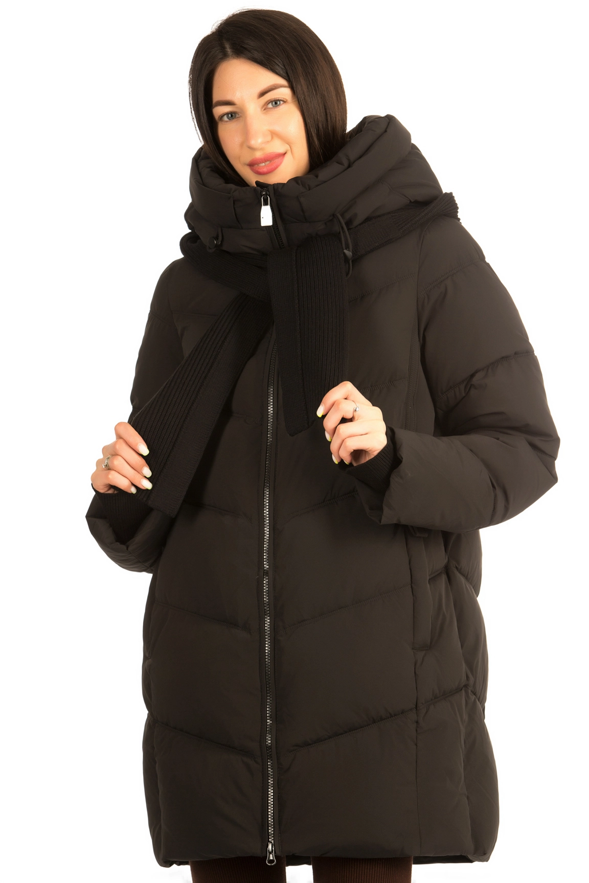 TOWMY 3711 ЧЕРНЫЙ Пуховик женский
