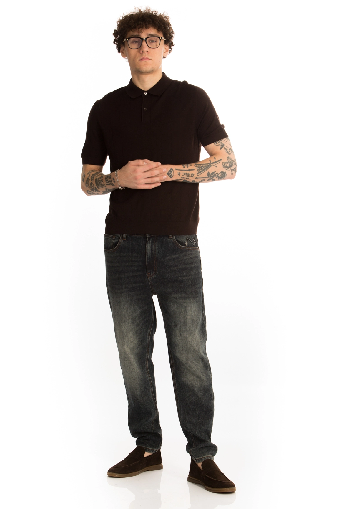 CHEERDUCK/4070 jFW 12 КОРИЧНЕВЫЙ Поло мужское